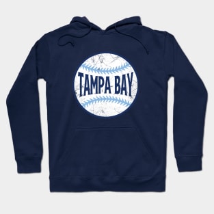 Tampa Bay Retro Baseball - Navy Hoodie